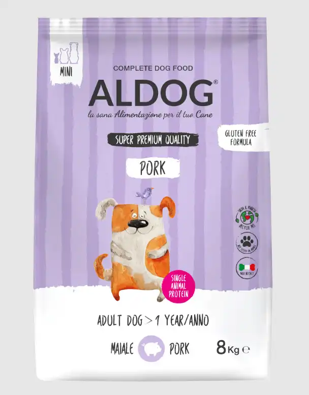 Aldog wieprzowina adult małe rasy 8 kg