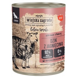Wiejska Zagroda Leśne Smaki dzik, jagnięcina senior 800 g