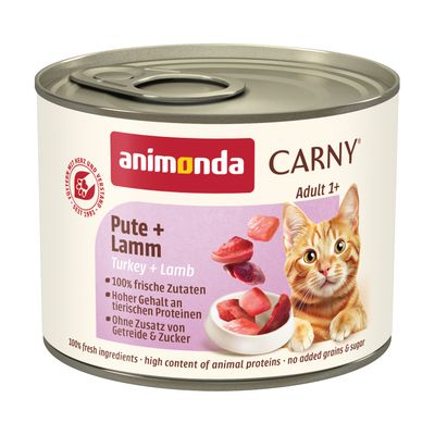 Animonda Carny Sensitive indyk, jagnięcina adult 200 g × 6