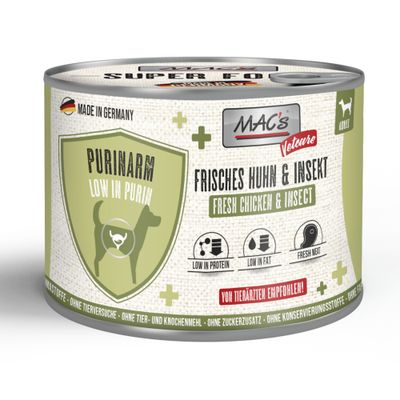 MAC's Dog Vetcare Purinarm kurczak, owady adult 200 g × 24