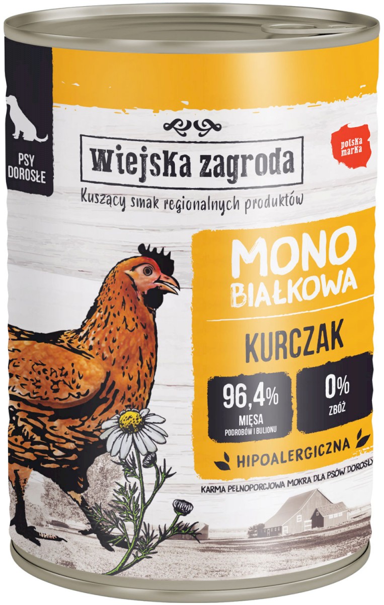 Wiejska Zagroda Monoproteinowa kurczak adult 400 g