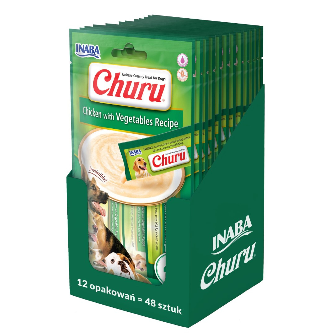 Inaba Churu kurczak, warzywa 56 g × 12