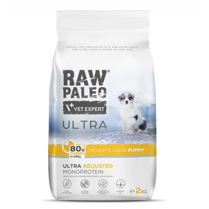 VetExpert Raw Paleo indyk puppy średnie rasy, duże rasy 2 kg