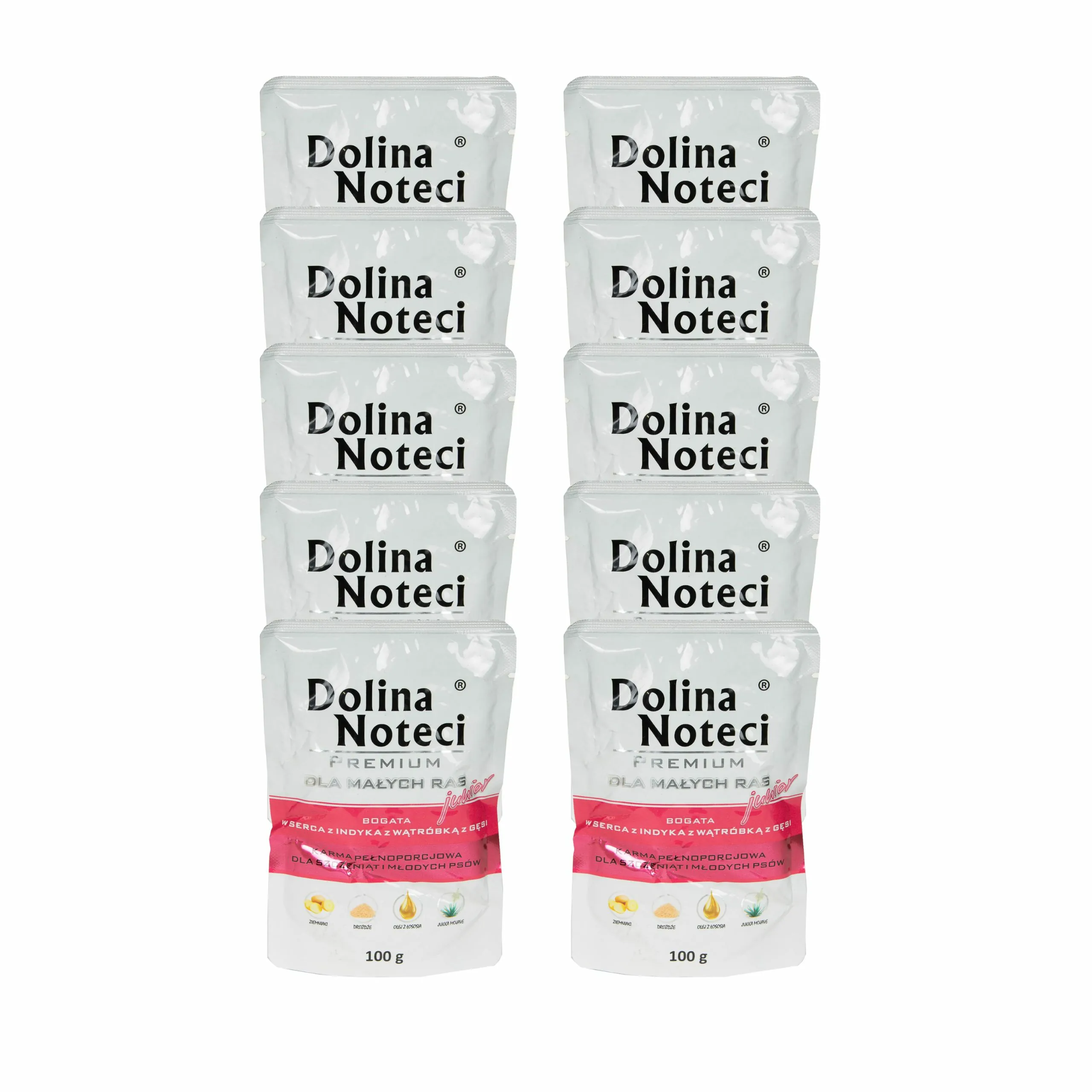 Dolina Noteci Premium indyk, gęś junior małe rasy 100 g × 10