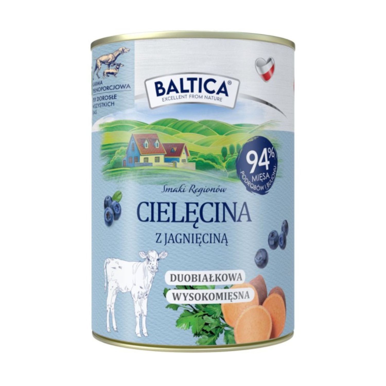 Baltica Smaki Regionów cielęcina, jagnięcina z batatem 400 g