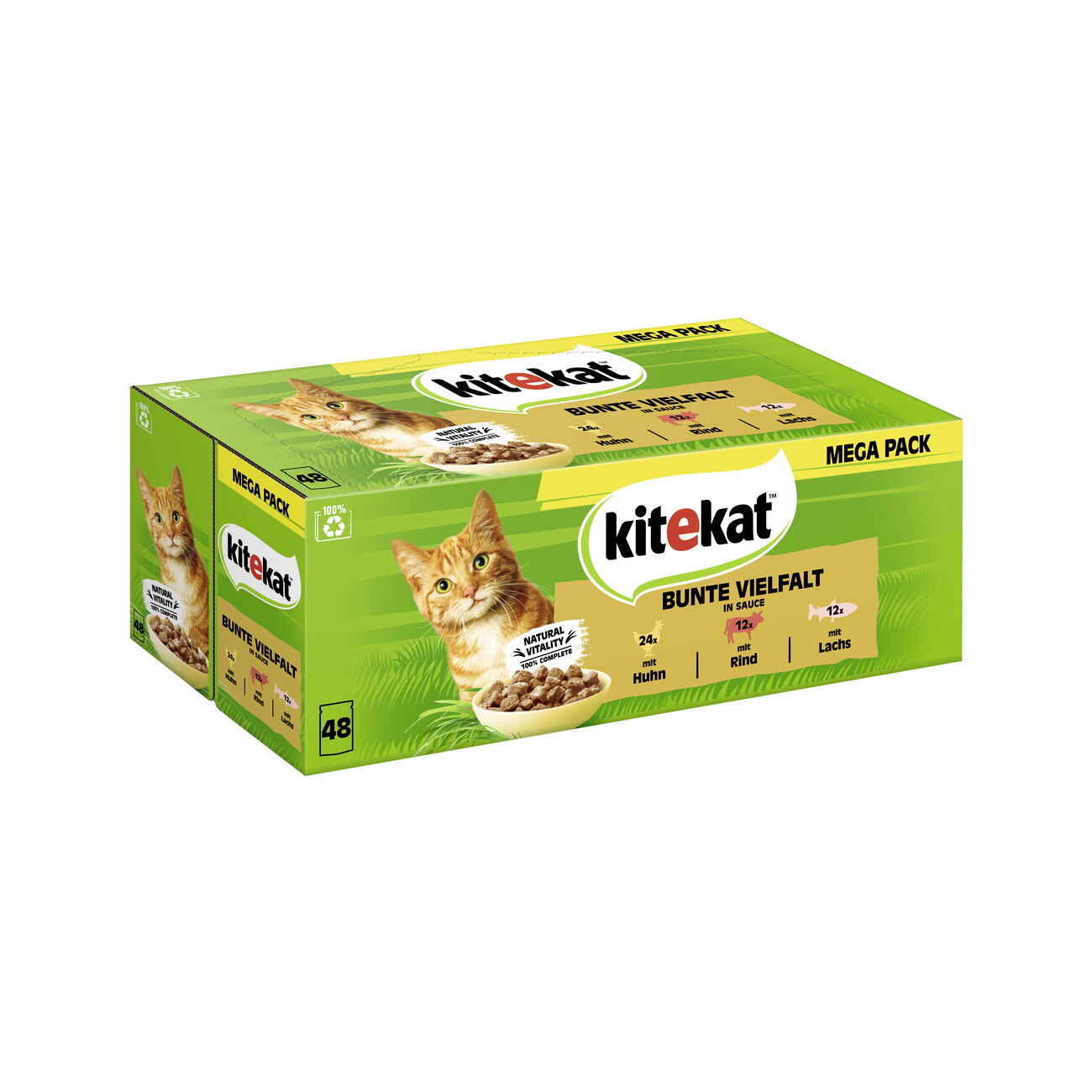 Kitekat mix smaków w sosie 85 g × 48