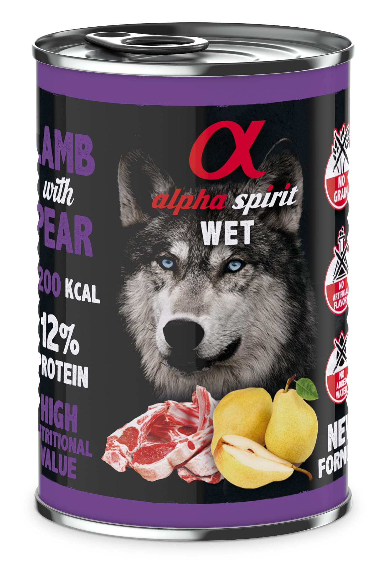 Alpha Spirit jagnięcina z gruszką 400 g