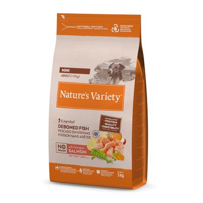 Nature's Variety No Grain łosoś adult małe rasy 3 kg