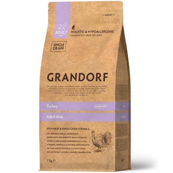 Grandorf indyk adult małe rasy 1 kg