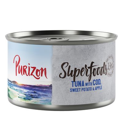 Purizon Superfoods dorsz, tuńczyk 140 g × 24