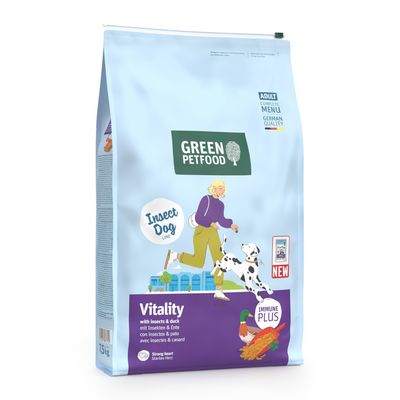 Green Petfood Vitality kaczka, owady adult 7,5 kg