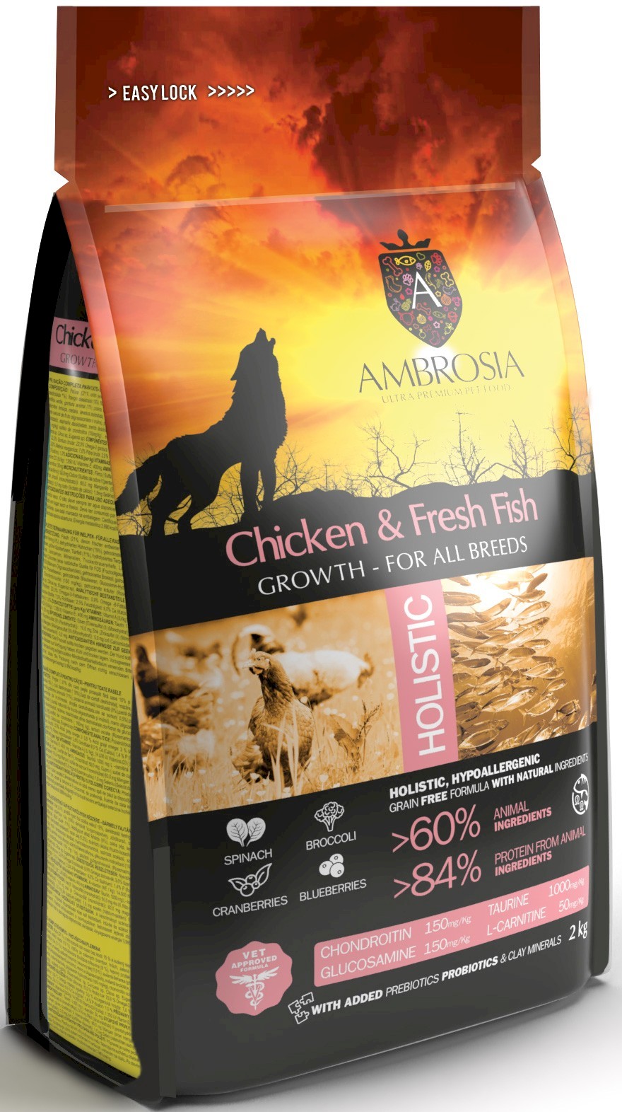 Ambrosia kurczak, ryba puppy 2 kg