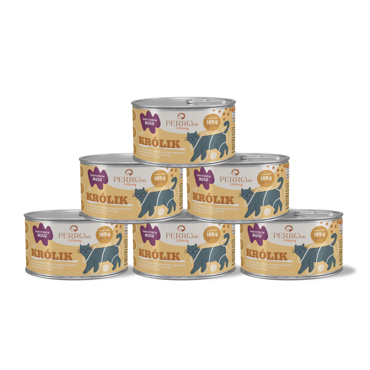 Perro CATering królik pasztet 185 g × 6
