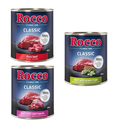 Rocco Classic cielęcina, wołowina, żwacze adult 800 g × 12