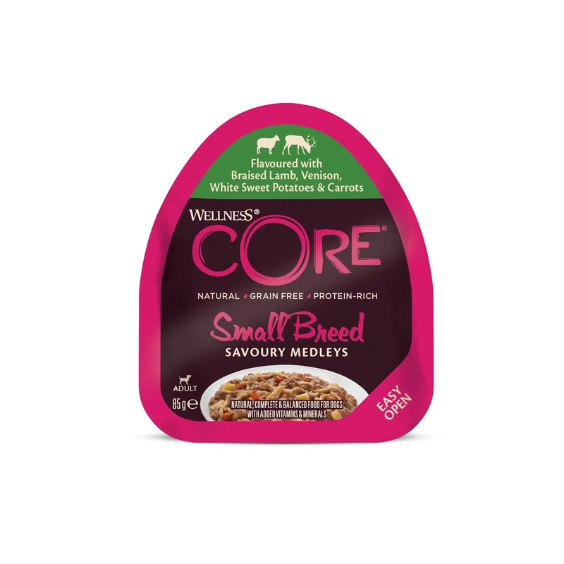 Wellness CORE kurczak, jagnięcina adult małe rasy 85 g