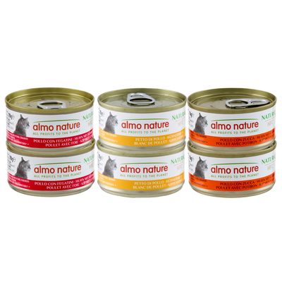 Almo Nature Hfc Natural mix smaków w bulionie adult 70 g × 6