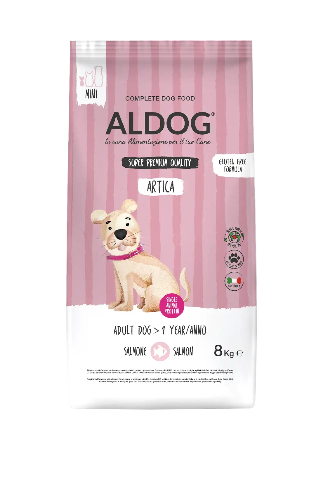 Aldog Artica łosoś małe rasy 8 kg