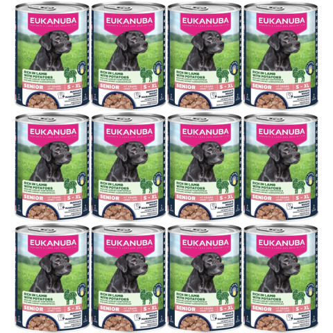 Eukanuba Life Care jagnięcina, kurczak senior 400 g × 12