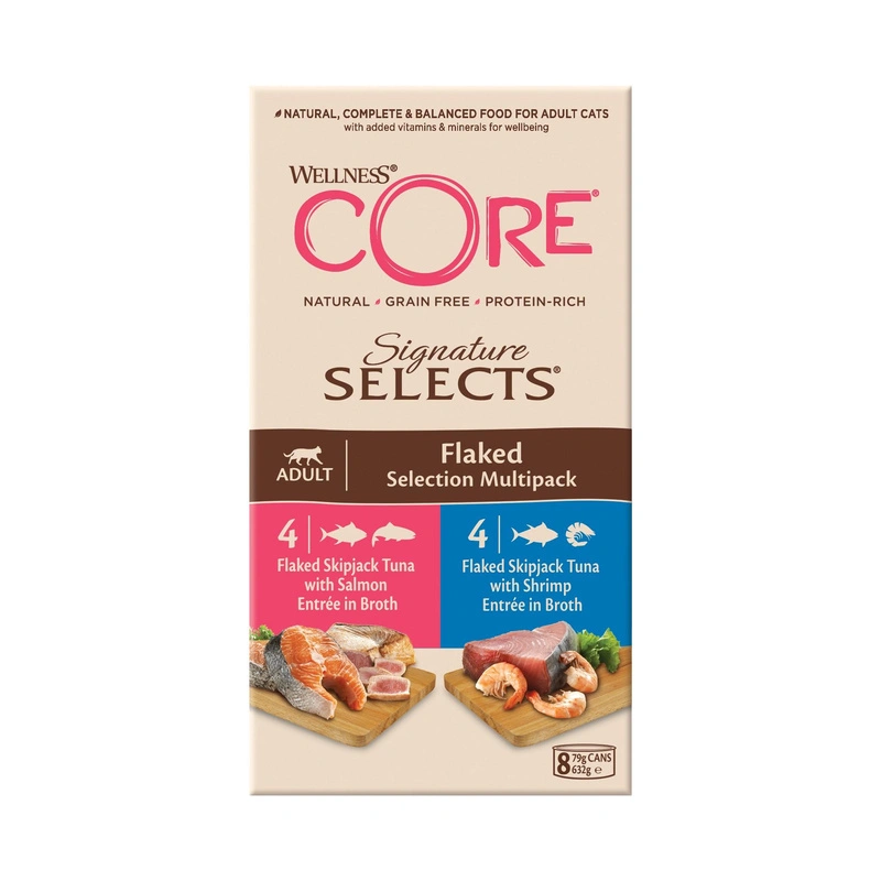 Wellness CORE Signature Selects mix smaków kawałki adult 79 g × 8