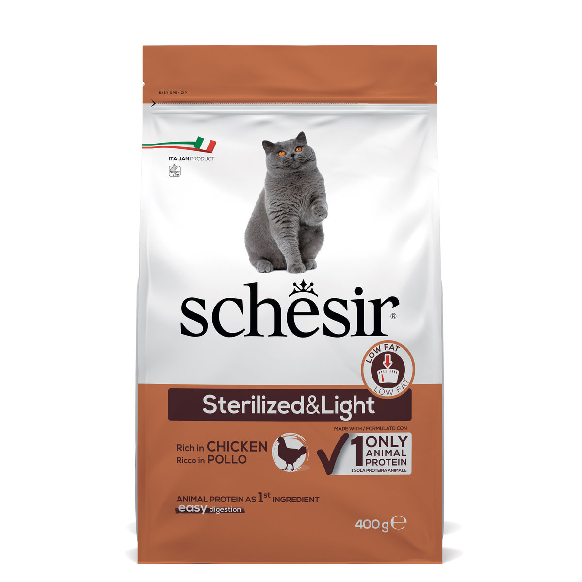 Schesir Original Sterilised Light kurczak adult 400 g