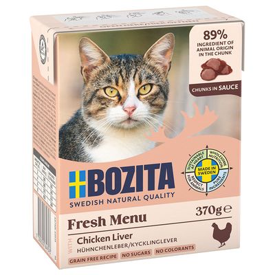 Bozita Fresh Menu wątróbka z kurczaka w sosie 370 g × 6