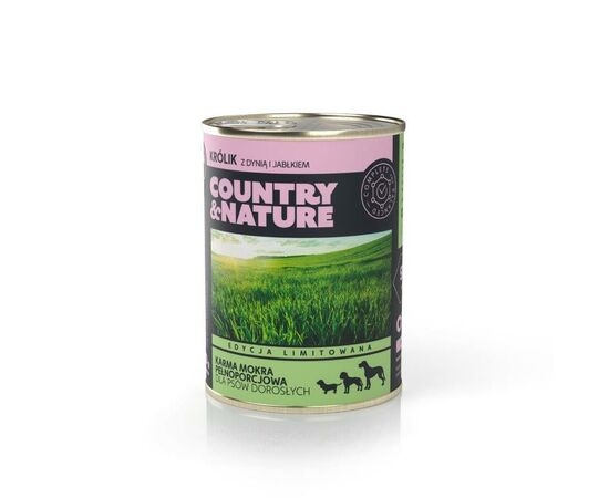 Country & Nature królik z dynią, jabłkiem adult 400 g