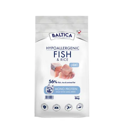 Baltica Hypoallergenic ryba adult małe rasy 6 kg