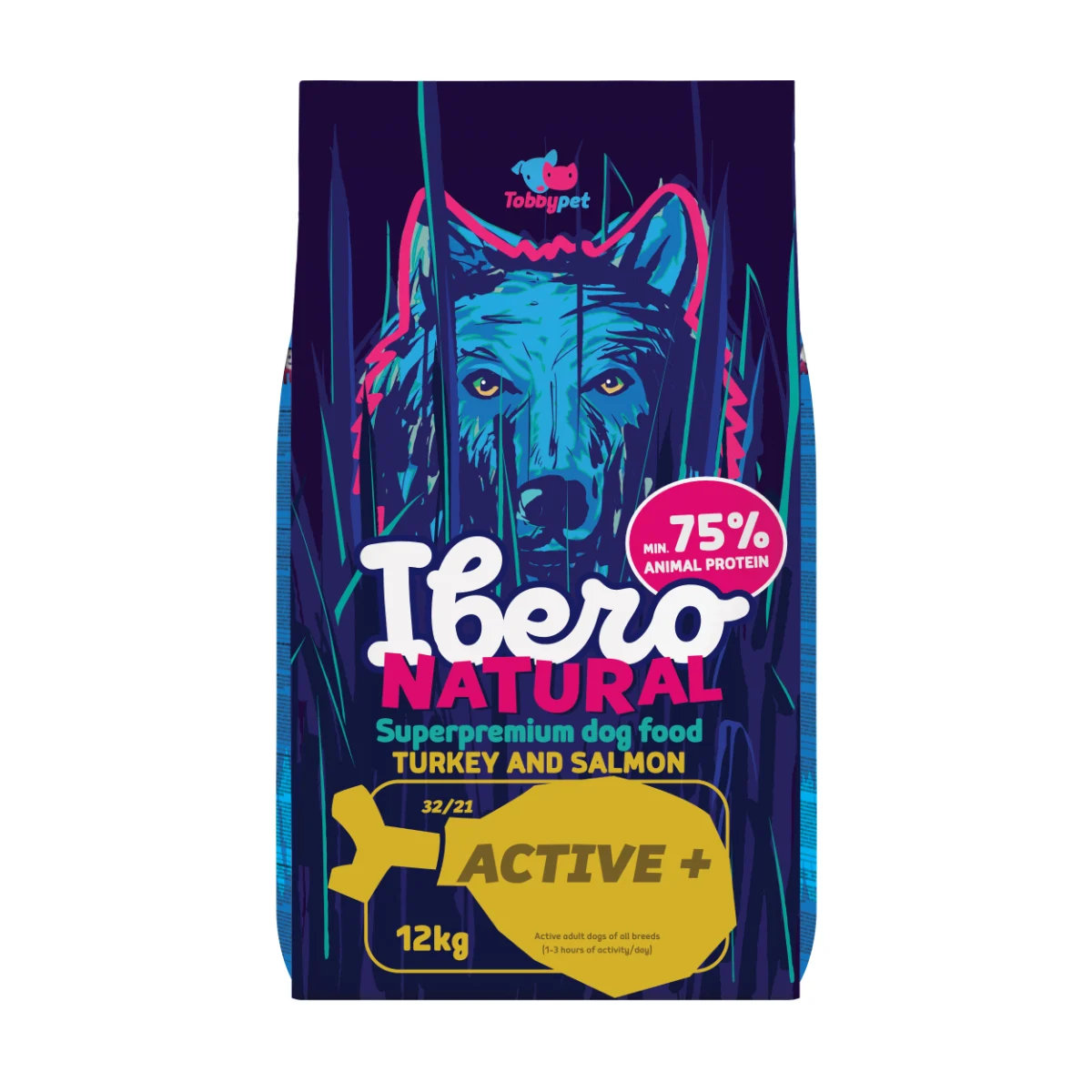 Ibero Natural indyk, kryl, łosoś 12 kg