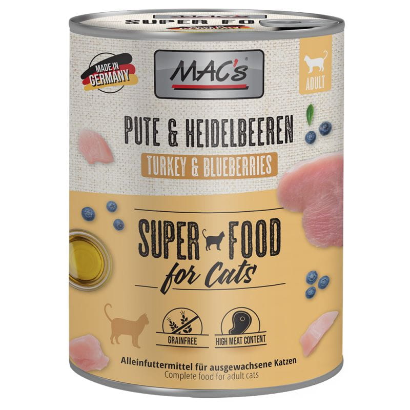 MAC's indyk, wołowina z jagodami pasztet adult 800 g