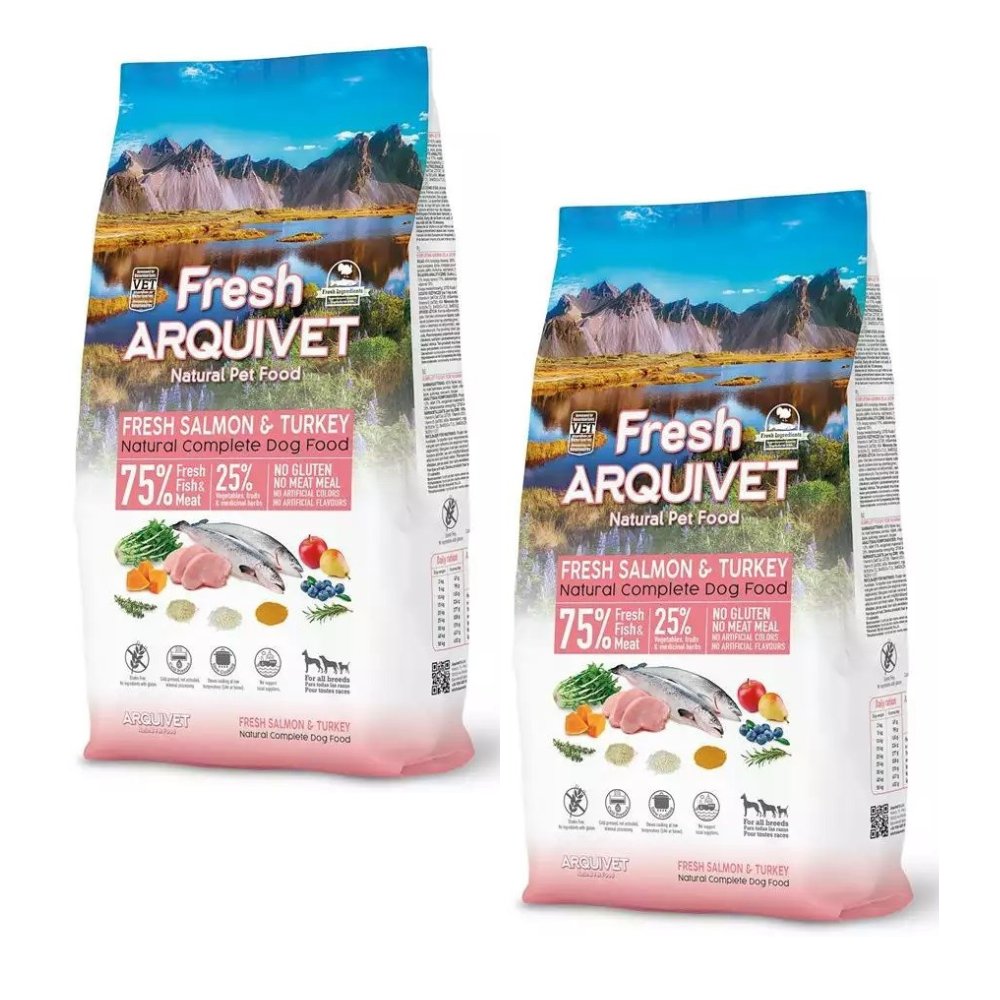 Arquivet Fresh indyk, łosoś adult 10 kg × 2