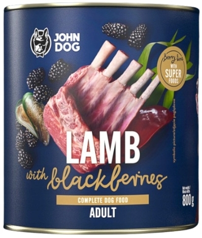 John Dog Berry jagnięcina adult 800 g
