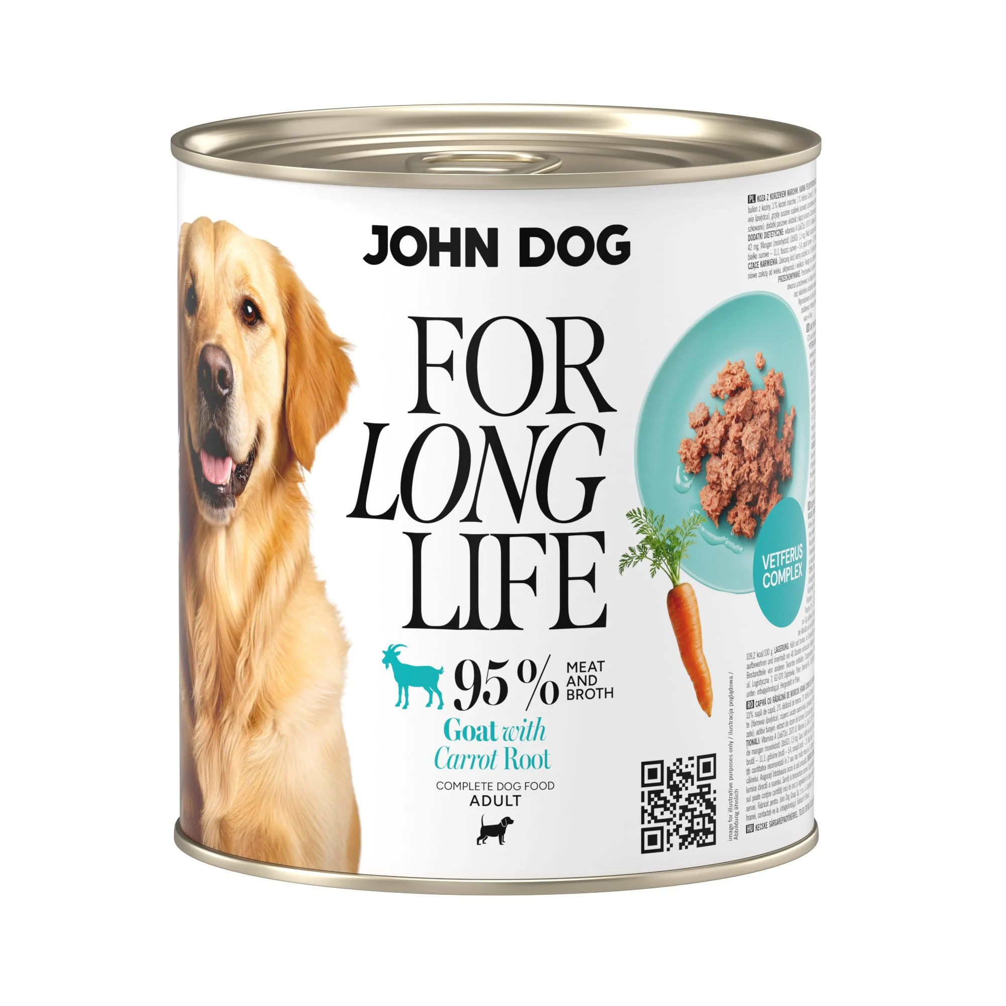 John Dog For Long Life koza z marchewą 800 g