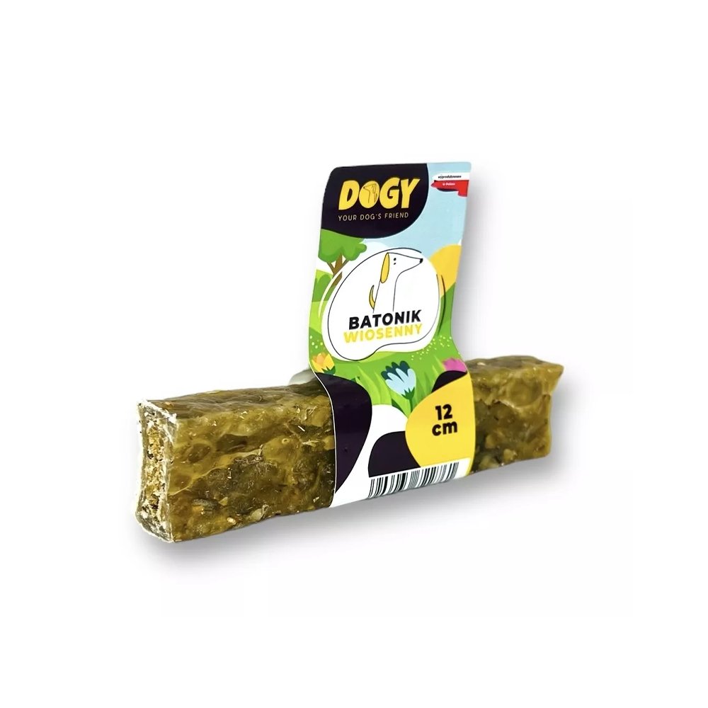 Dogy batonik ze szparagami i serem cheddar 12cm