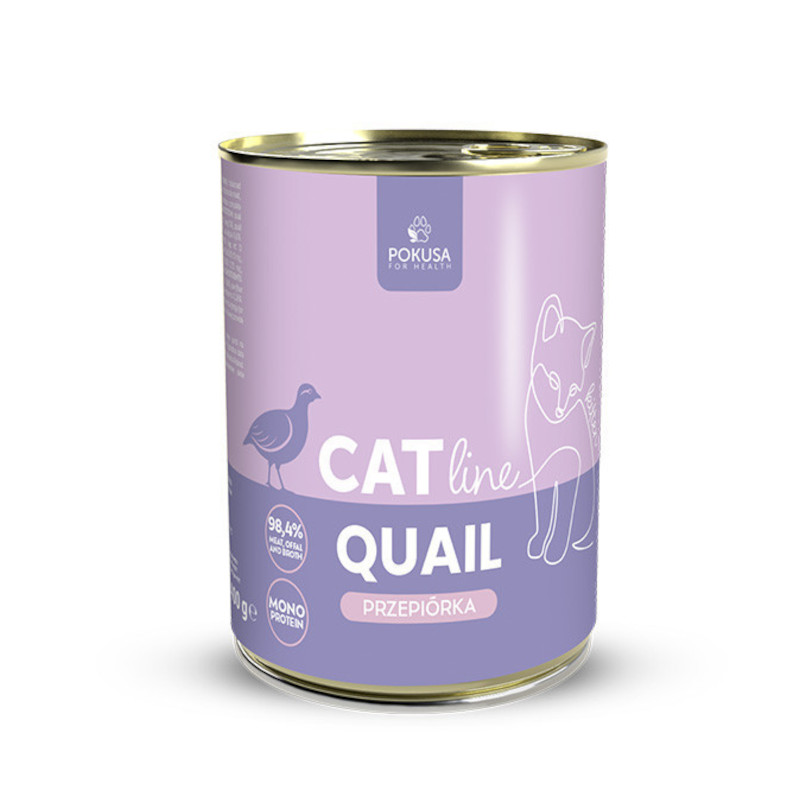 Pokusa CatLine przepiórka w bulionie kitten 400 g