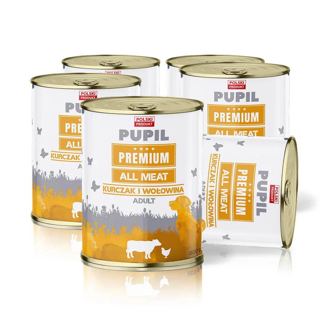 Pupil Premium All Meat kurczak, wołowina adult 800 g × 6