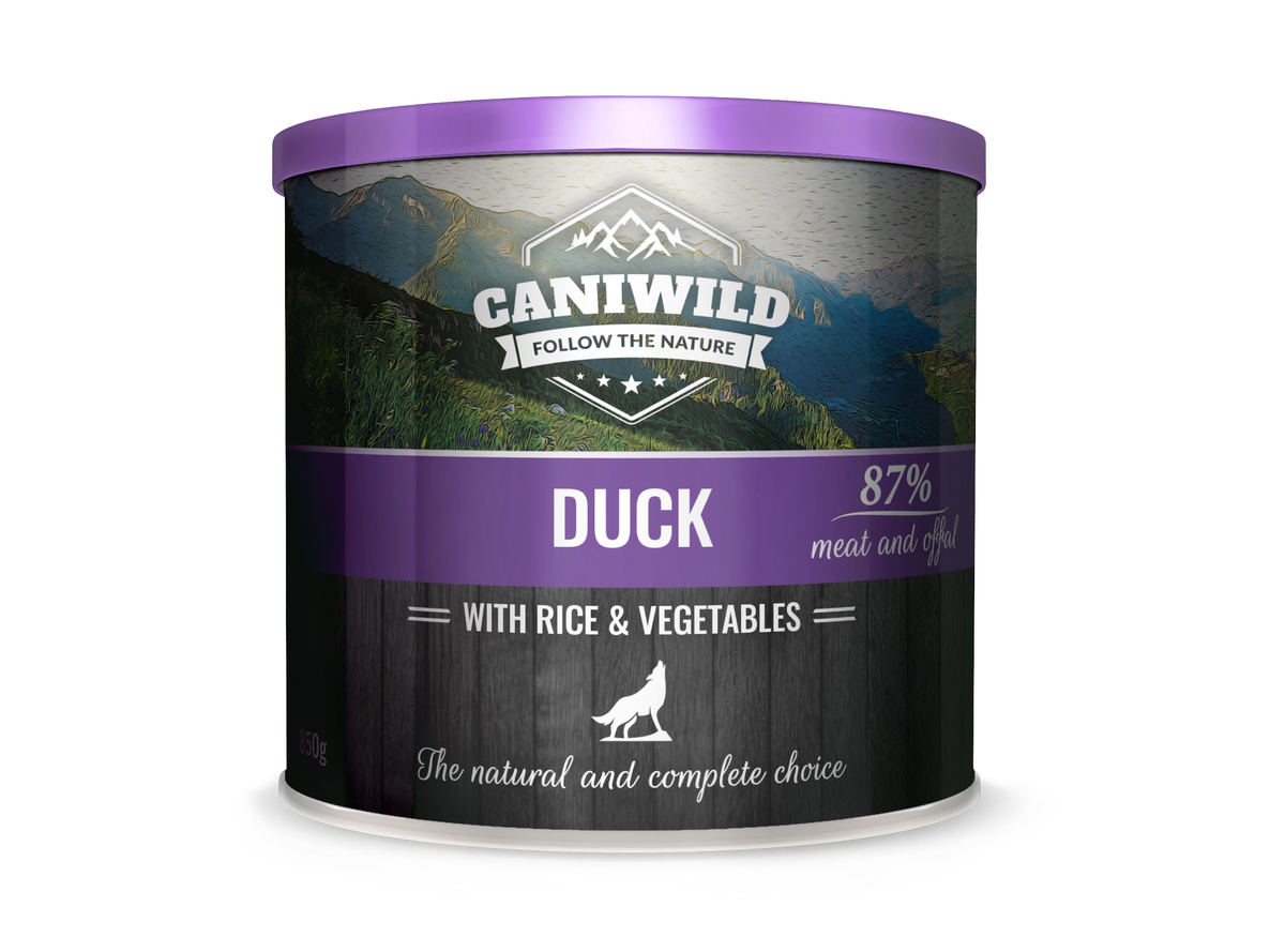 Caniwild kaczka z ryżem 850 g