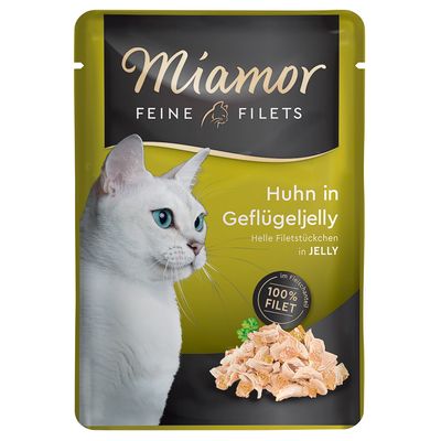 Miamor Feine Filets Sensitive kurczak w galaretce adult 100 g × 24