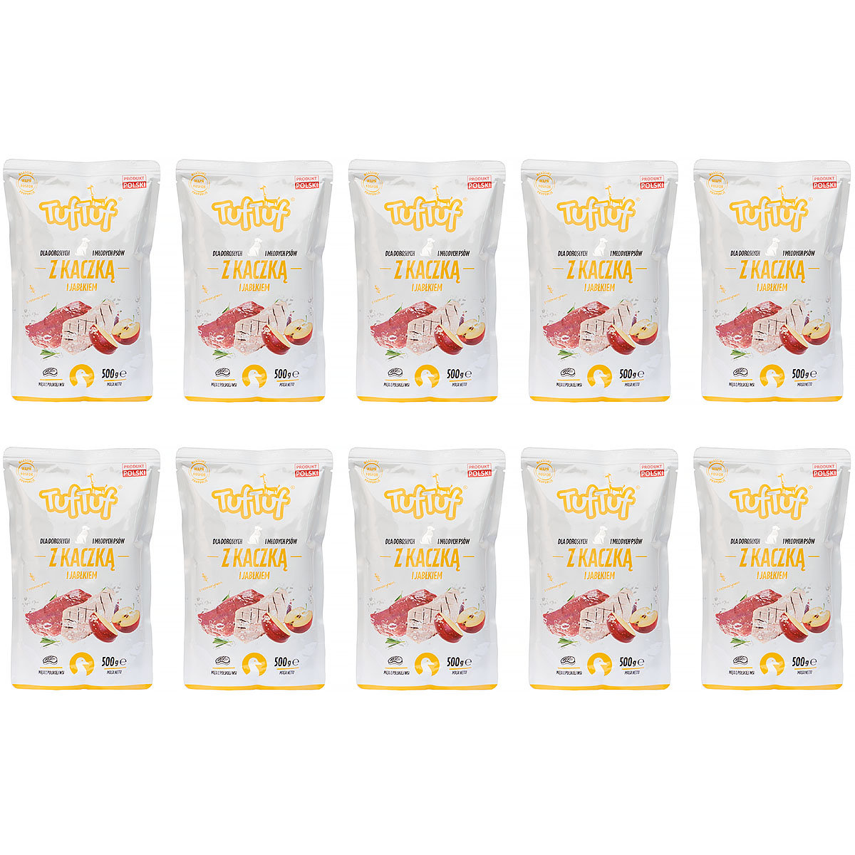 Tuf Tuf kaczka z jabłkiem 500 g × 10
