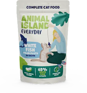 Animal Island Everyday Digestive Sensitive biała ryba w bulionie adult 85 g