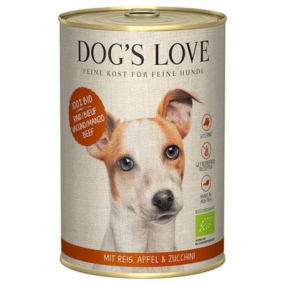 Dog's Love Bio wołowina adult 400 g × 6