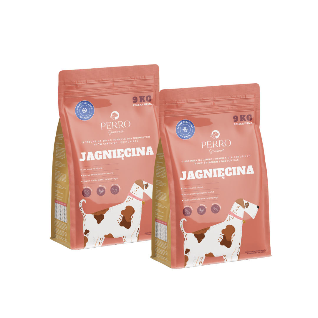 Perro Gourmet jagnięcina adult średnie i duże rasy 9 kg × 2