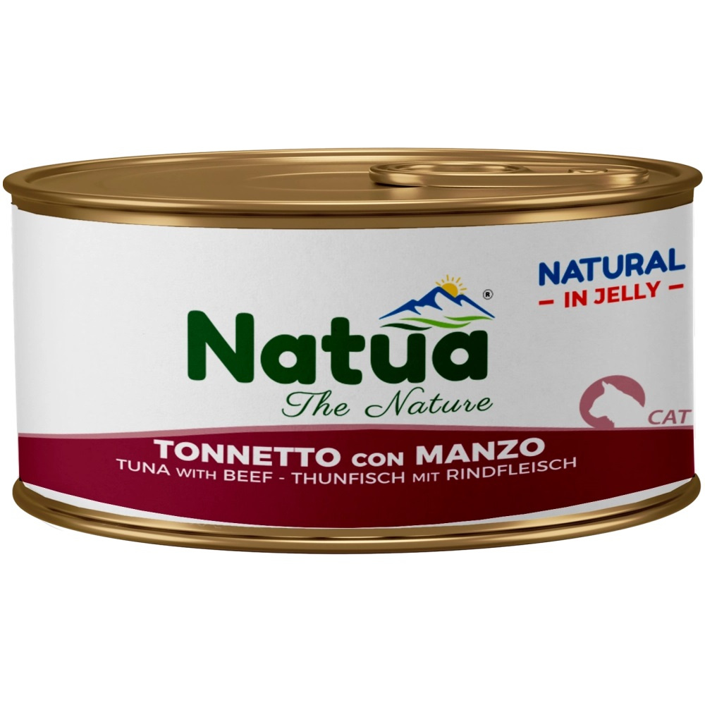 Natua Natural tuńczyk, wołowina w galaretce adult 85 g