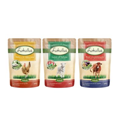 Lukullus Natural jagnięcina, kurczak, wołowina adult 300 g × 24