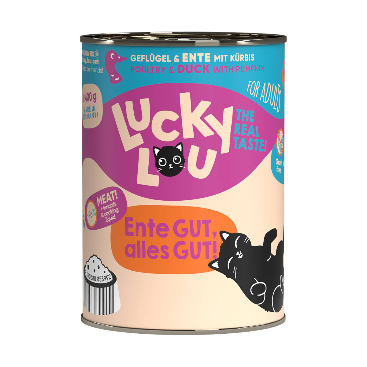 Lucky Lou Lifestage drób, kaczka adult 400 g