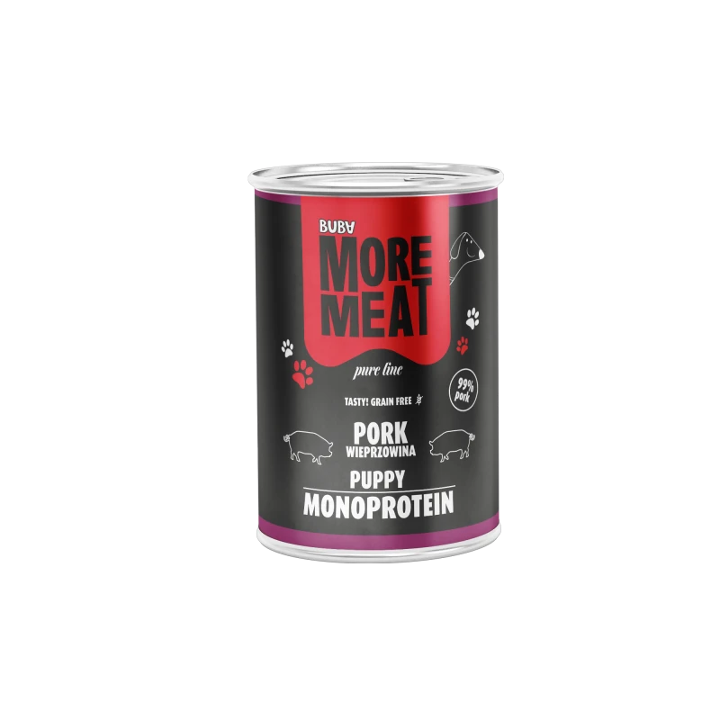 Buba More Meat Mono Pure wieprzowina puppy 400 g
