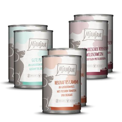 MjAMjAM indyk, jagnięcina, kaczka, kurczak adult 400 g × 6