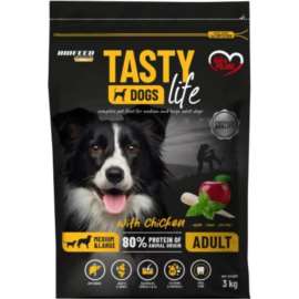 BioFeed Tasty Dogs Life kurczak adult średnie i duże rasy 3 kg