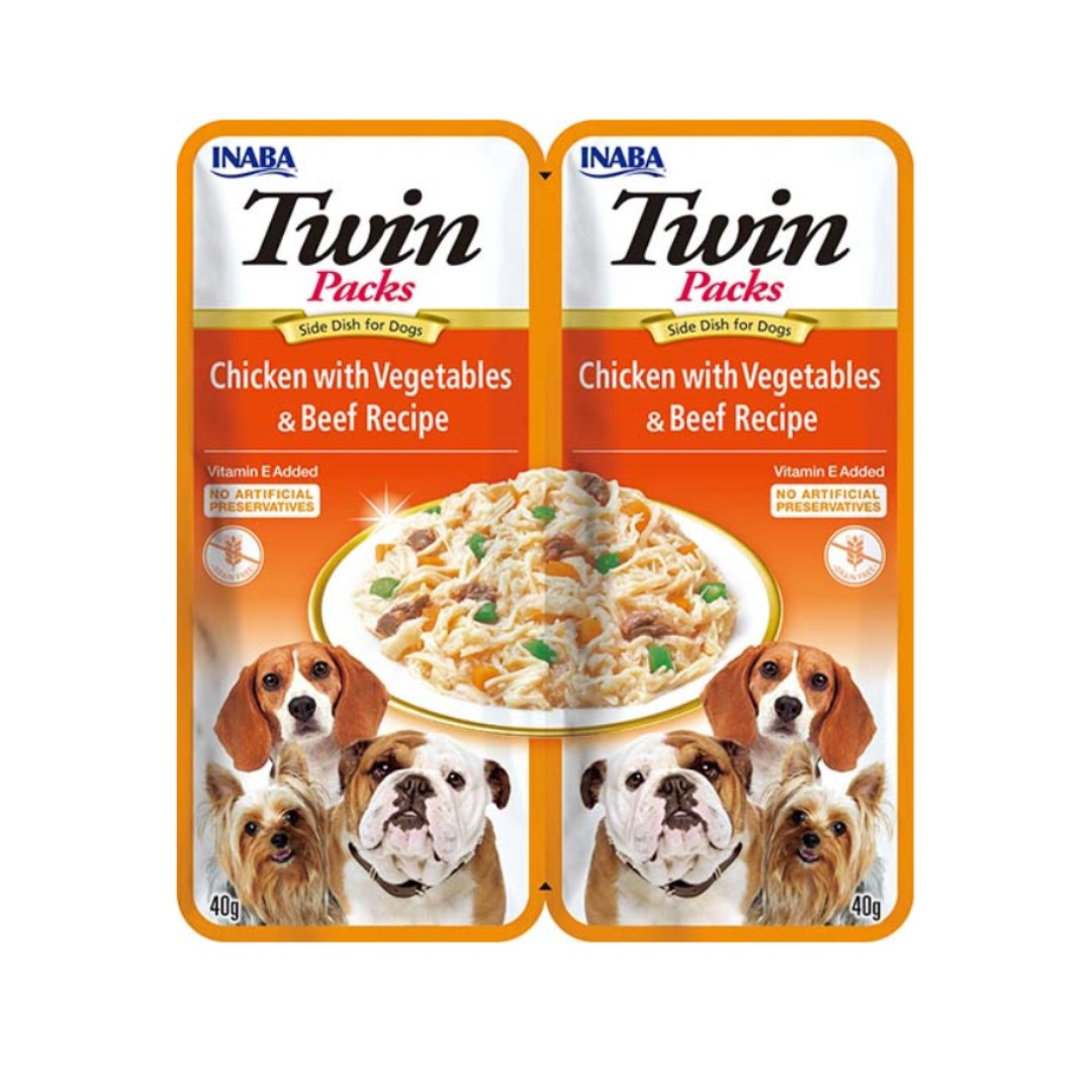 Inaba Twin Packs kurczak, wołowina 40 g × 2