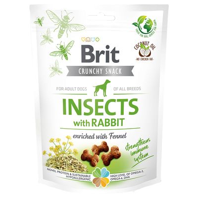 Brit Care Crunchy Cracker królik, owady 200 g