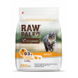 VetExpert Raw Paleo indyk, kurczak adult 250 g